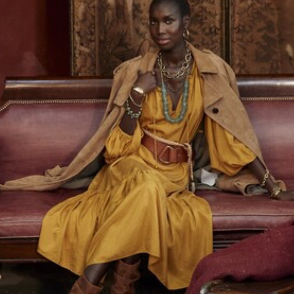 BANANA REPUBLIC SILK HABOTAI TIERED MIDI DRESS SOLD OUT!